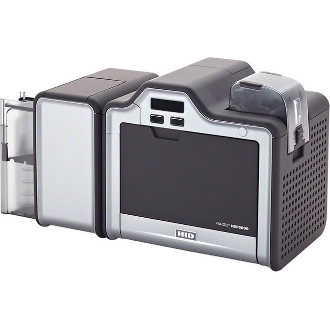 HID Fargo HDP5000 Double Sided ID Card Printer & Encoder – 300 dpi, 24s Color, USB, Ethernet