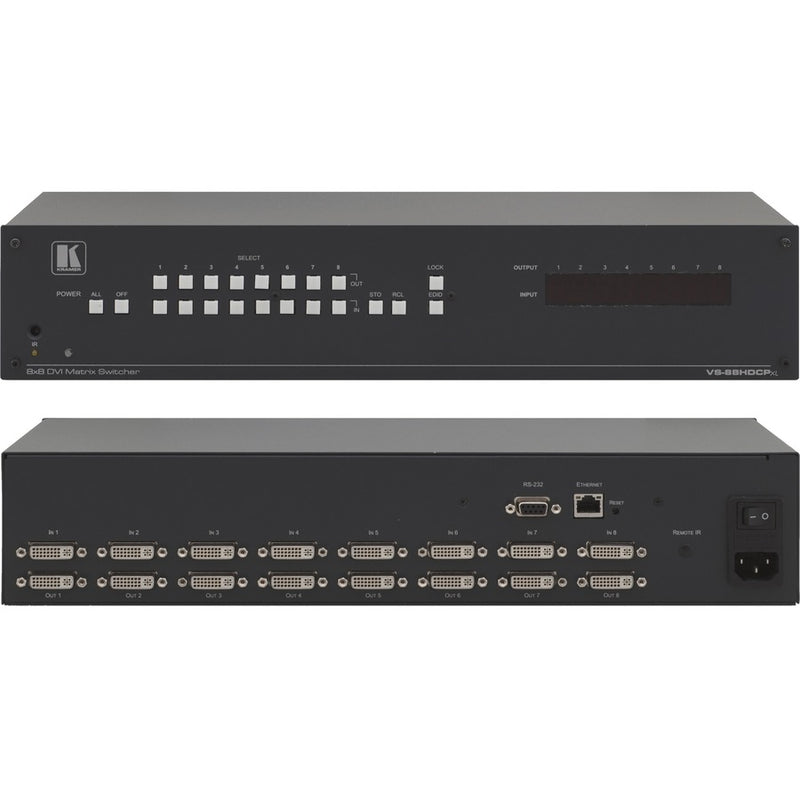 Kramer VS-88HDCPxl 8x8 DVI (HDCP) Matrix Switcher