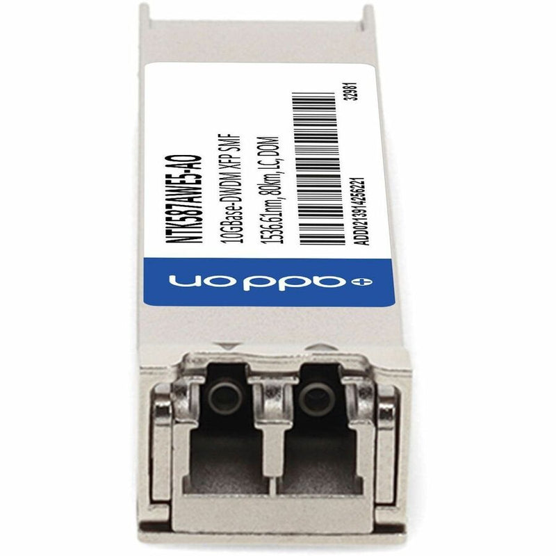 AddOn Ciena® NTK587AWE5 Compatible TAA 10GBase-DWDM XFP Transceiver 100GHz (SMF, 1536.61nm, 80km, LC, DOM)