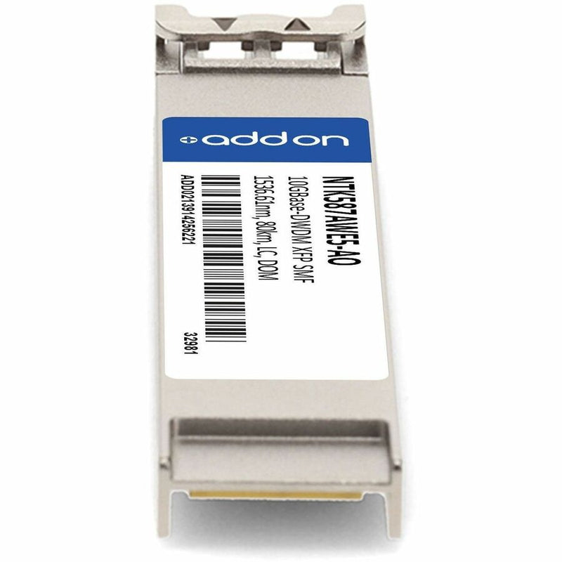 AddOn Ciena® NTK587AWE5 Compatible TAA 10GBase-DWDM XFP Transceiver 100GHz (SMF, 1536.61nm, 80km, LC, DOM)