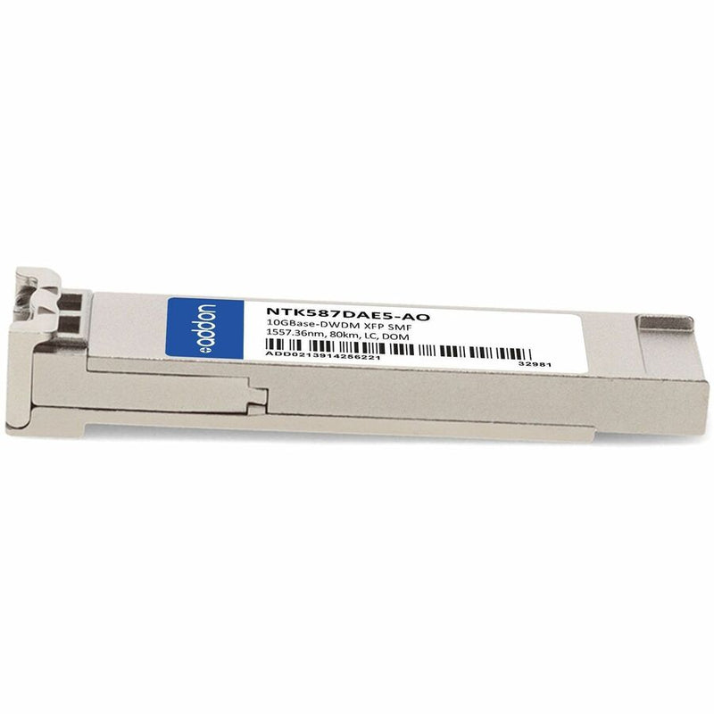 AddOn Ciena® NTK587DAE5 Compatible TAA 10GBase-DWDM XFP Transceiver 100GHz (SMF, 1557.36nm, 80km, LC, DOM)