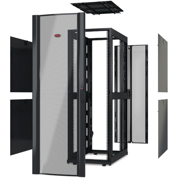 Apc By Schneider Electric Netshelter Sx 48U 600Mm Wide X 1200Mm Deep Enclosure Without Doors Black