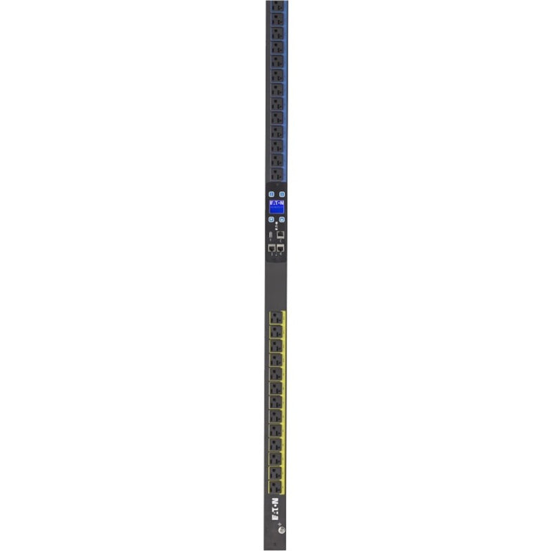 Eaton Metered Input rack PDU, 0U, L14-30P input, 5.76 kW max, 120/240V, 24A, 10 ft cord, Split-phase, Outlets: (24) 5-20R Eaton Corporation