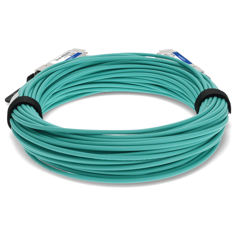 AddOn Extreme Networks® 10317 Compatible 40GBase-AOC QSFP+ Active Optical Cable (50m, TAA)