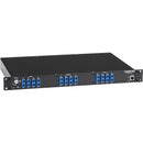 Black Box Rackmount Gang Switch - 19Inch, 1U, (4) Duplex Multimode Sc, Network Manageable,