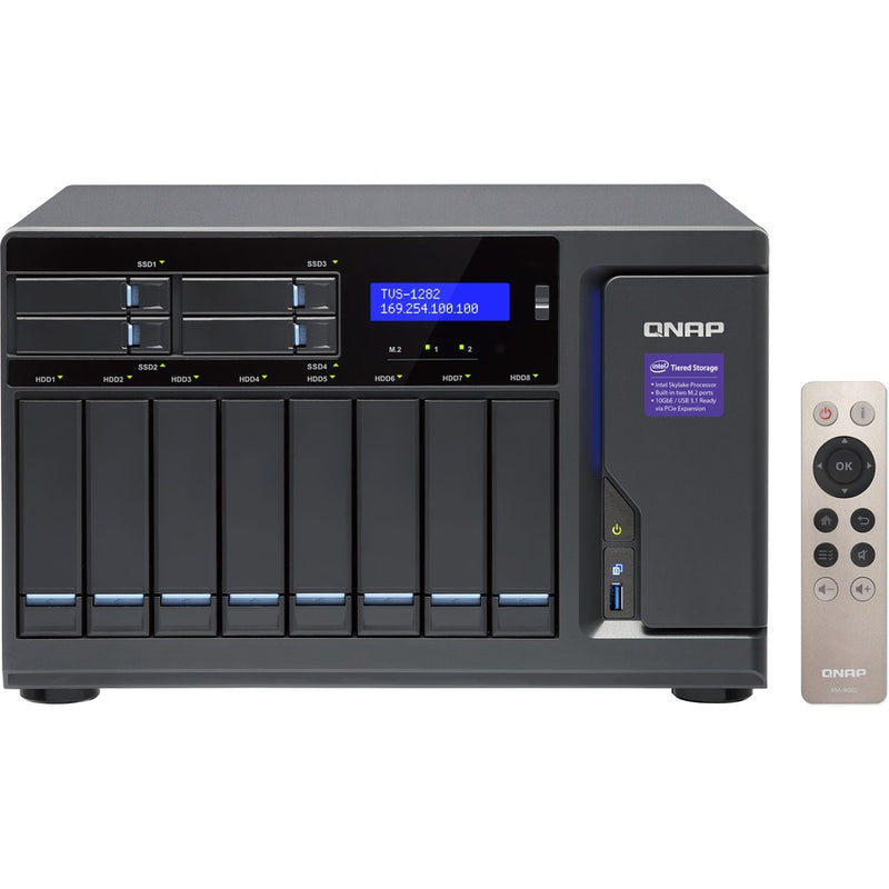 QNAP TVS-1282-i7-32G-450W 12-Bay Tower NAS with Intel Core i7 & 32GB DDR4