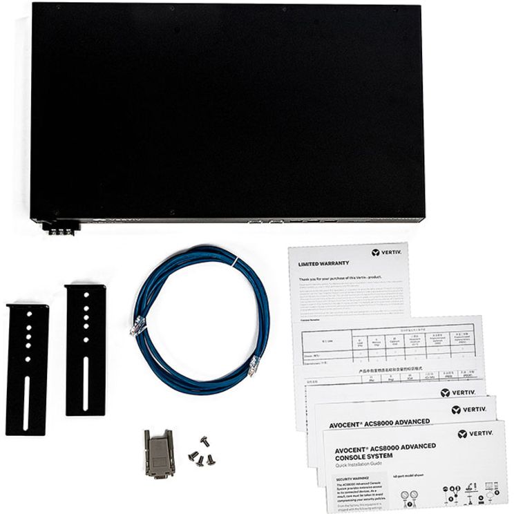 Vertiv Avocent ACS8008SDC-400 8-Port Console Server with Single DC Power Supply