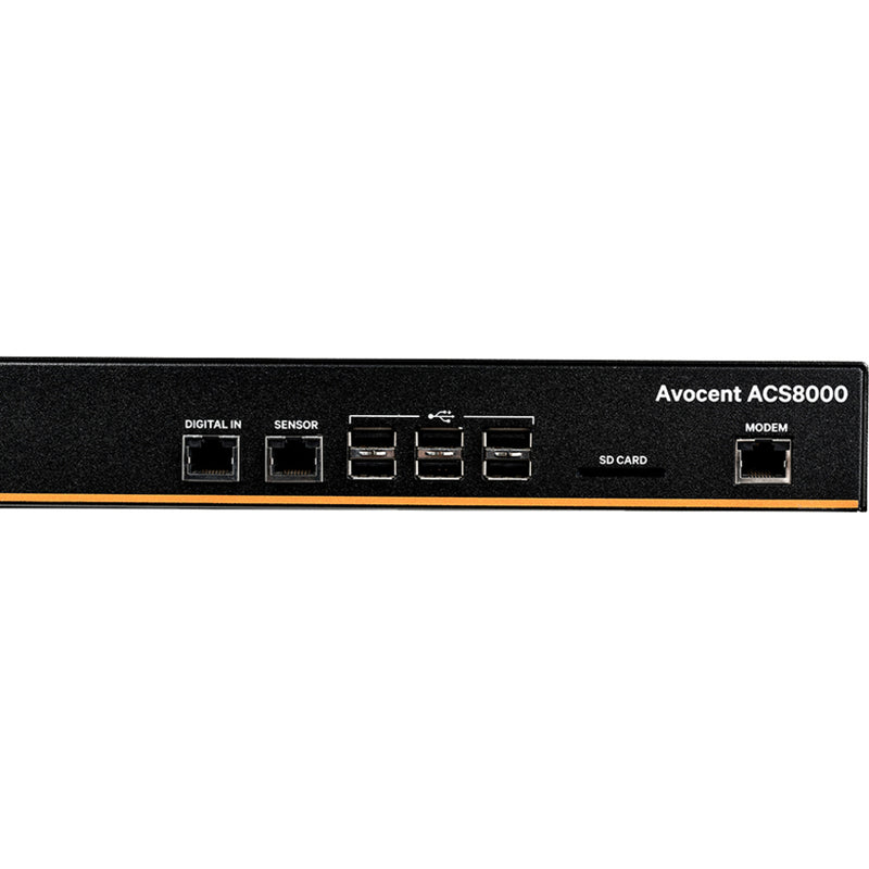 Vertiv Avocent ACS8048MDDC-400 48-Port Serial Console Server | Dual DC | Modem | TAA Compliant