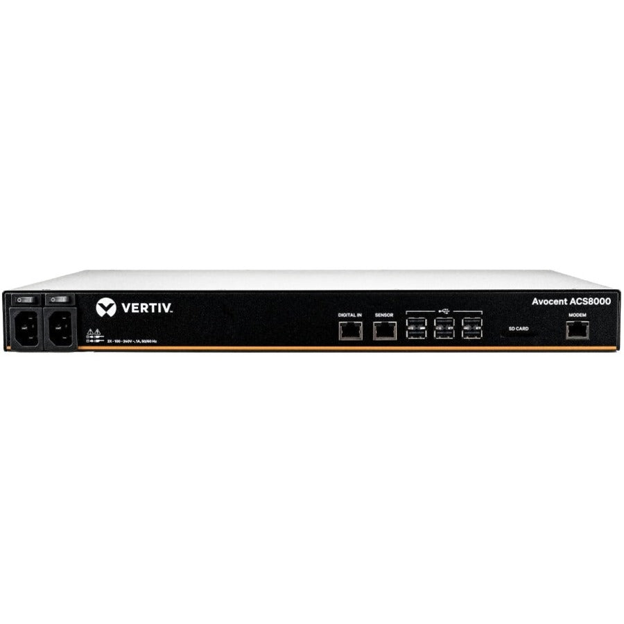 Vertiv ACS8008MDAC-400 8-Port Console Server, Dual AC, USB, Modem – Avendor