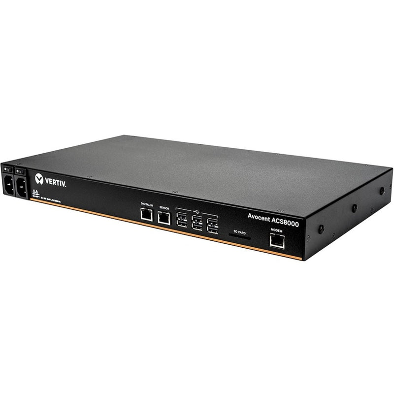 Vertiv Avocent ACS8008MDAC-400 8-Port Console Server, Dual AC, Modem