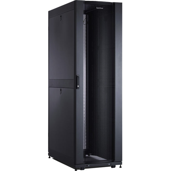 Cybernet 600Mm Wide, 1070Mm Deep, Doors, Side Panels, Locking, Black, Casters, 3000Lbs Lo