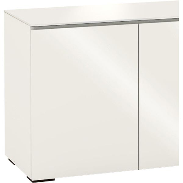 Salamander Miami D1/367A/MM/GW/WH 6-Bay Low-Profile Wall-Mounted Cabinet – Gloss Warm White