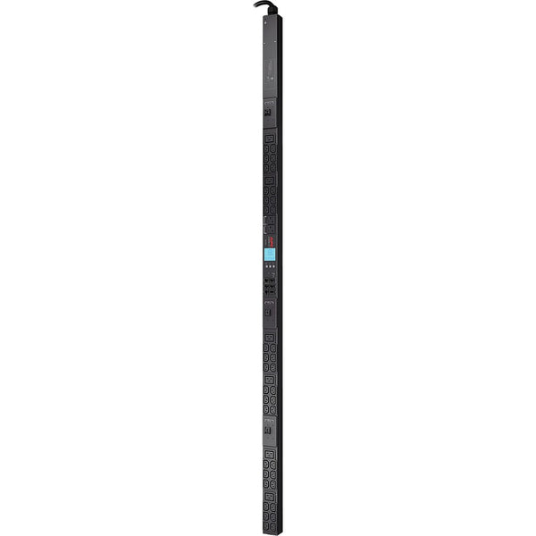 APC AP8865REDX667 Rack PDU, Metered, 0U, 8.6kW, 208V, 44 Outlets (36x C13, 6x C19, 2x 5-20R), Red Connector