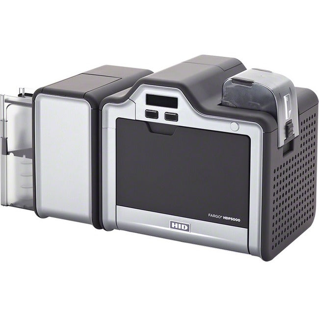 HID Fargo HDP5000 Double-Sided Dye Sublimation/Thermal Transfer ID Card Printer & Encoder – Color – USB