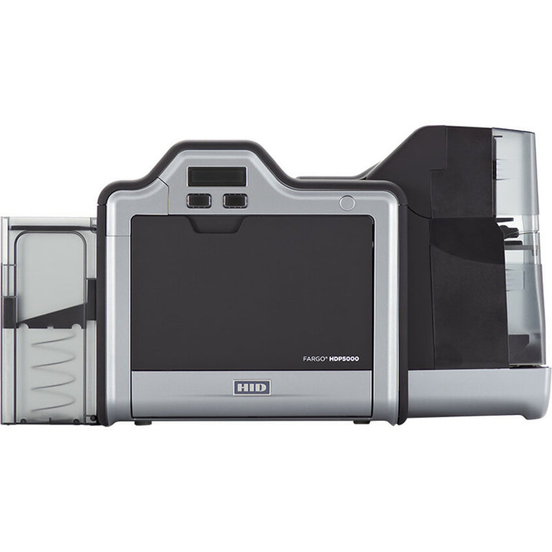 HID Fargo HDP5000 Single-Sided Desktop Dye Sublimation/Thermal Transfer ID Card Printer & Encoder – Color – USB – 300 dpi