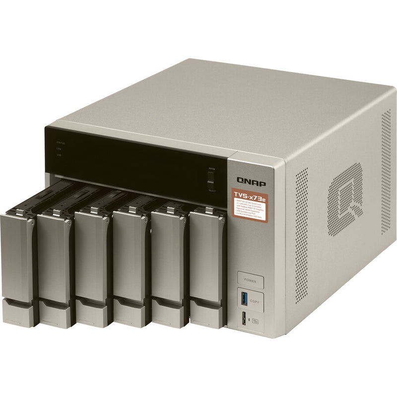 QNAP TVS-673E-4G-US Powerful NAS with AMD RX-421BD Quad-Core APU and PCIe Expandability