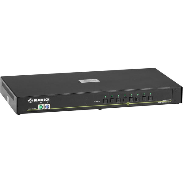 Black Box Secure Kvm Switch, Niap 3.0 Certified-8-Port,Single-Monitor, Dvi-I, Usb, Ps2, Au