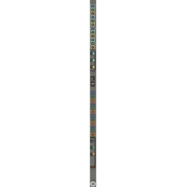 Vertiv Geist VP4551V Monitored Rack PDU | 0U | 60A | 208V | 24 Outlets (12 C13 + 12 C19) | 3P+E IP67 Plug
