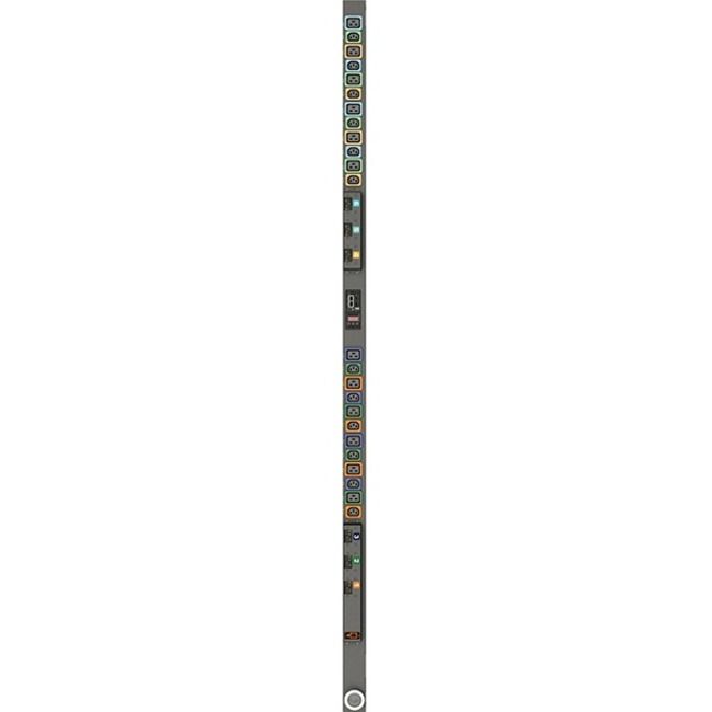 Vertiv Geist VP4551V Monitored Rack PDU | 0U | 60A | 208V | 24 Outlets (12 C13 + 12 C19) | 3P+E IP67 Plug