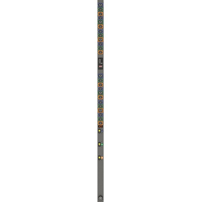 Vertiv Geist VP8965 Switched Rack PDU – 30A 120/208V 8.6kW | (18) C13 & (6) C19 | L21-30P | 0U Vertical