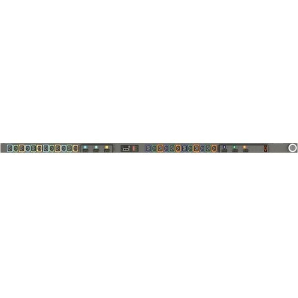 Vertiv Geist MNU3EGW1-24PBB8-6PS15B0A10-S-A 24-Outlet Switched PDU, 0U, Vertical, IP44, 17.2kW