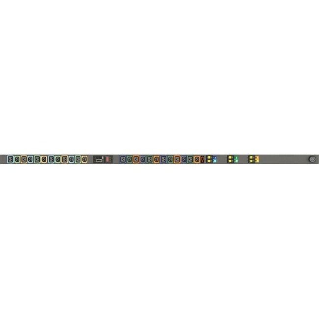Vertiv Geist NS30037L 24-Outlets Switched PDU with IP Monitoring, L22-30P, Vertical Rack-Mount