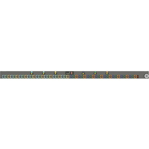 Vertiv Geist NR30053L MNR3EHW1-48L138-6PS15B0A10-S-A 48-Outlets Monitored PDU – 0U, Vertical, 3P+E (IP44)