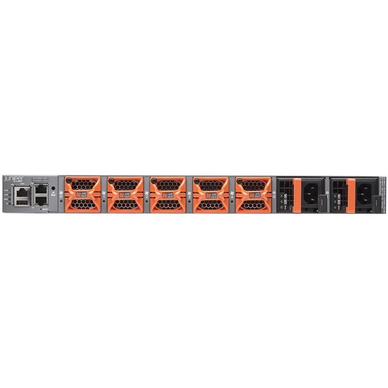 Juniper EX4650-48Y-DC-AFO 48-Port 25GbE SFP28 and 8-Port 100GbE QSFP28 DC Ethernet Switch