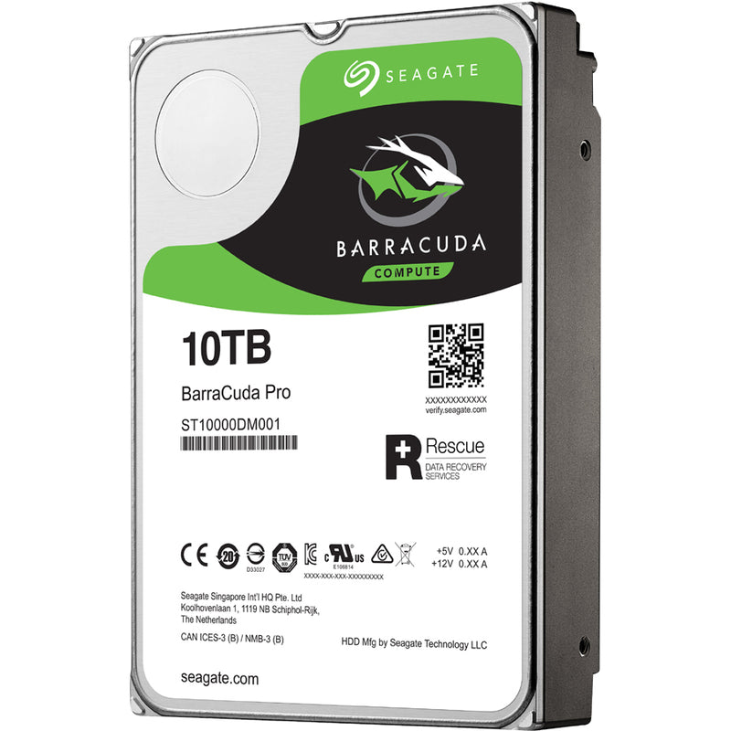 Seagate BarraCuda Pro ST10000DM001 10TB Hard Drive – 3.5" Internal – SATA 6Gb/s – 7200 RPM – 256MB Cache