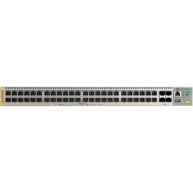 Allied Telesis x220-52GP Layer 3 PoE+ 48-Port Gigabit Ethernet Switch