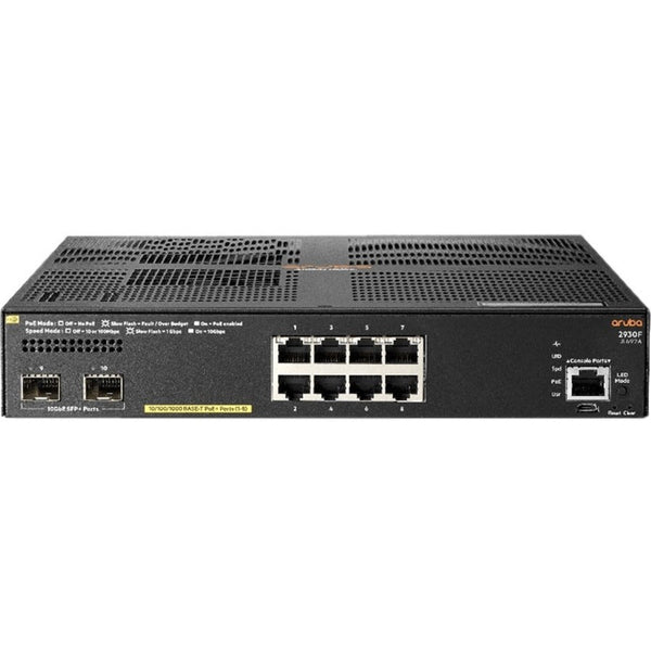 ARUBA 2930F 8G POE+ 2SFP+ TAA Hewlett Packard Enterprise