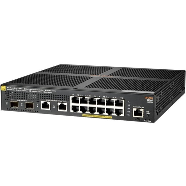 HPE Aruba 2930F 12G PoE+ 2G/2SFP+ Managed Layer 3 Switch (JL693A#B2E)