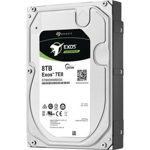 Seagate Exos 7E8 ST8000NM002A 8TB Hard Drive – 3.5" Internal – SATA (6Gb/s) – 7200 RPM – 256MB Cache