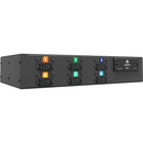 Vertiv Geist UI10022L rPDU DU01X2R1-18PB67-2S02A9F00-S | 18-Outlets | 22kW Basic 3-Phase PDU | Horizontal | U-Lock C13/C19 | 2U Rackmount