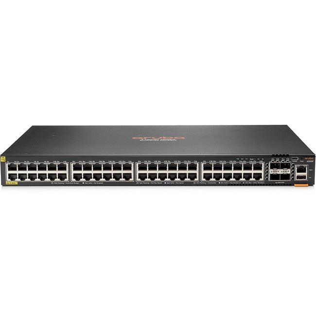 HPE Aruba Networking 6300F 48-Port 1GbE Class 4 PoE+ & 4-Port SFP56 Switch (JL665A