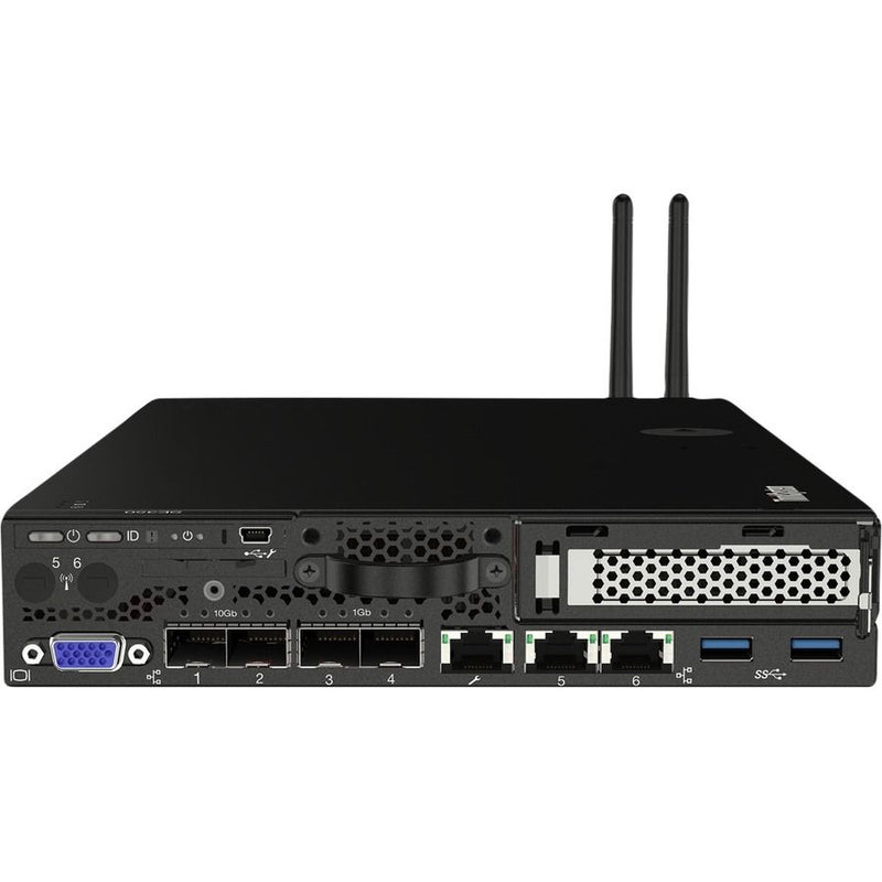 Lenovo ThinkSystem SE350 7Z46A008NA 1U Edge Rack Server - 1 x Intel Xeon D-2123IT 2.20 GHz - 16 GB RAM - SATA/600 - Matrox G200 Graphics