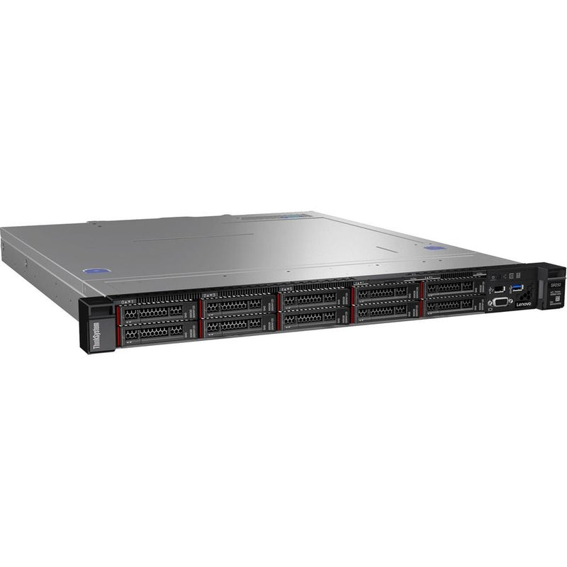 Lenovo ThinkSystem SR250 7Y51A051NA 1U Rack Server - 1 x Intel Xeon E-2236 3.40 GHz - 8 GB RAM - 4 TB HDD (2 x 2TB) - SATA Controller