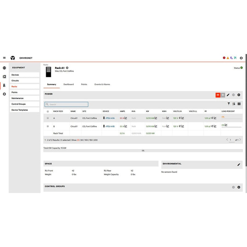 Vertiv Environet Alert Software License – 25 Devices | Data Center Monitoring