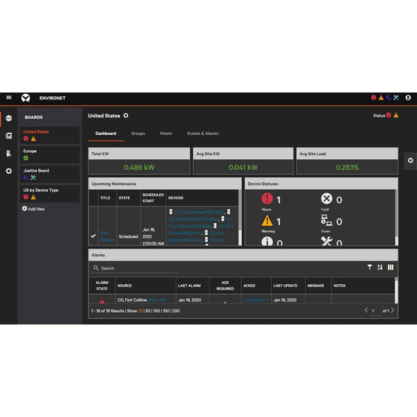 Vertiv Environet Alert Software Assurance for 100 Devices | ENVA-DEV-100