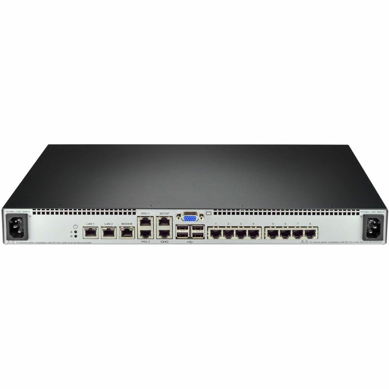 Vertiv Avocent MPU KVM Switch – 8-Port, 1 Digital Path, Dual AC, TAA