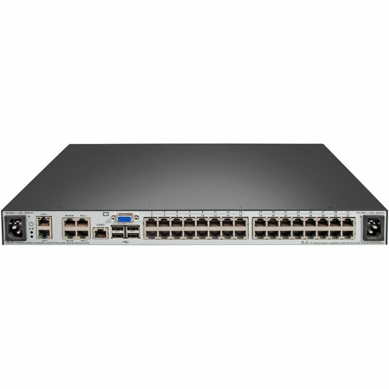 Vertiv Avocent MPU2032DAC KVM Switch – 32-Port | Dual AC | 2 Digital Path | TAA Compliant