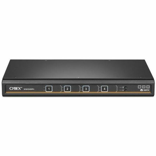 Vertiv Avocent Cybex Secure MultiViewer KVM Switch, 4-Port, UHD 4K, Cursor Navigation Switching, TAA, NIAP 4.0 (SCMV245DPH-400)