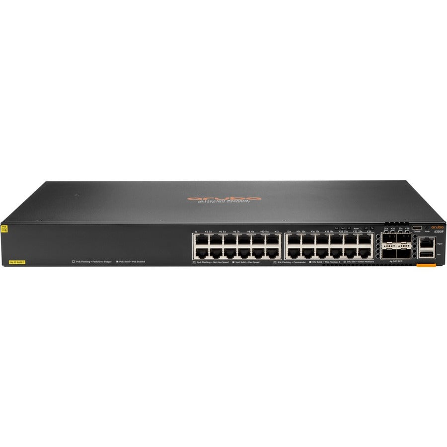 HPE Aruba CX 6300F 24G PoE+ Switch with 4 SFP56 Uplinks | JL666A#ACC ...
