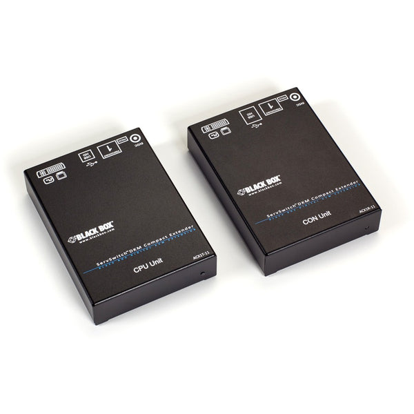 Black Box Compact Kvm Extender - Dvi-D, Usb Hid, Single-Access, Catx, Gsa, Taa