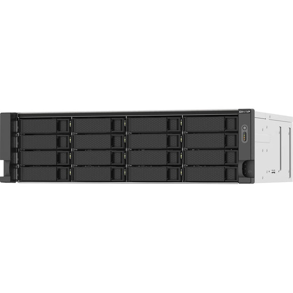 QNAP TS-1673AU-RP-16G 16-Bay Rackmount NAS – AMD Ryzen V1500B, 16GB DDR4, Dual 2.5GbE, PCIe Expandable, Redundant PSU