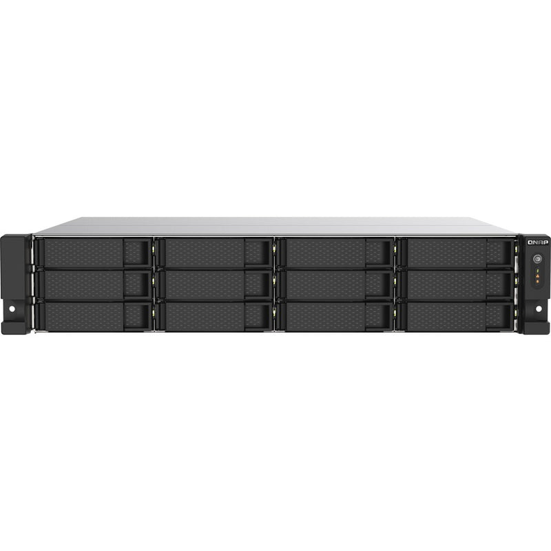 QNAP TS-1273AU-RP-8G Rackmount NAS – AMD Ryzen™ Quad-Core, 8GB DDR4, Dual 2.5GbE, PCIe Expandable, Redundant PSU