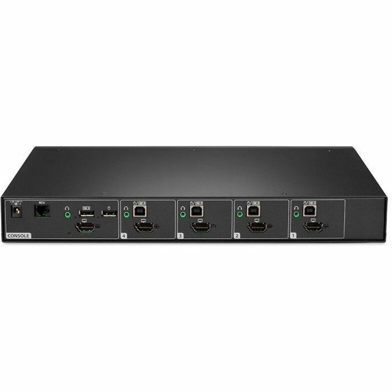 Vertiv Avocent Cybex SC840DPH-400 Secure Desktop KVM Switch, 4-Port, Single Head, NIAP 4.0, CAC, TAA Compliant