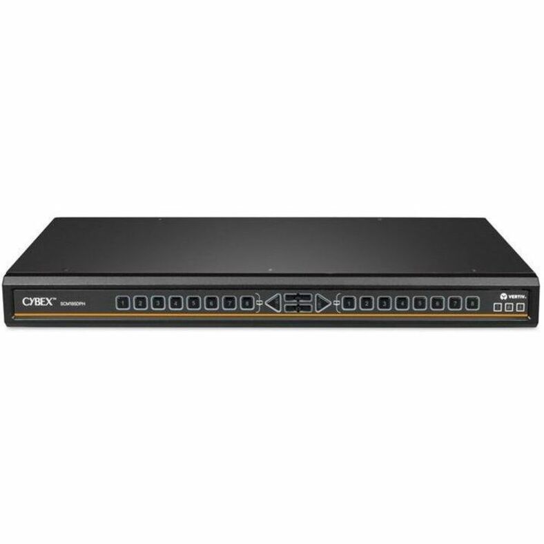 Vertiv Avocent Cybex SCM185DPH-400 Secure 8-Port KVM Switch, Dual User, CAC, Touchscreen, NIAP 4.0, TAA