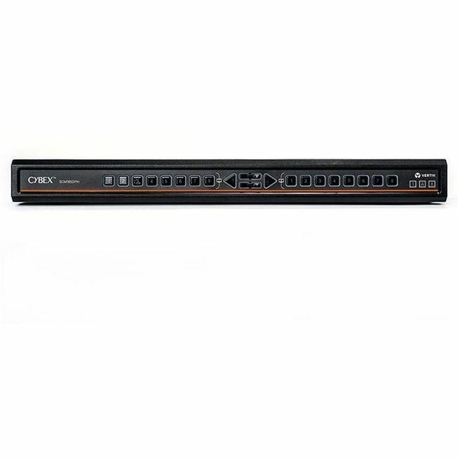 Vertiv Avocent Cybex SCM185DPH-400 Secure 8-Port KVM Switch, Dual User, CAC, Touchscreen, NIAP 4.0, TAA