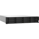 QNAP TS-1232PXU-RP-4G 12-Bay Rackmount NAS with Quad-Core 1.7GHz CPU, Dual 10GbE SFP+, Dual 2.5GbE, and Redundant PSU